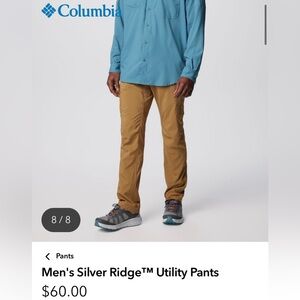 Columbia Men's 34x30 Silver Ridge™ Utility Pants, Brown/Tan